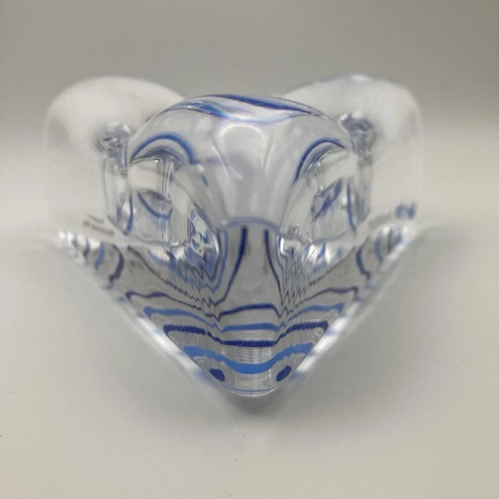 Vintage Swedish Triangular Candleholder by Ulrica Hydman Vallien for Kosta Boda